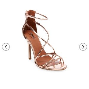 Mossimo Rose Gold crossband heels